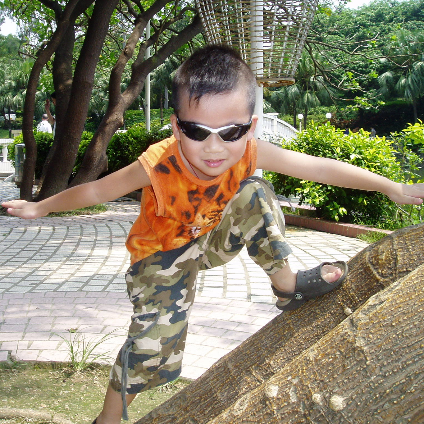 Jay on a hike